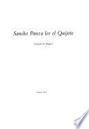 Sancho Panza lee el Quijote