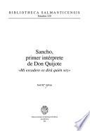 Sancho, primer intérprete de don Quijote