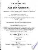 “An” Exposition of the Old Testament