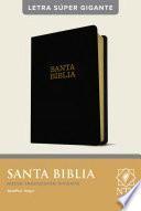 Santa Biblia Ntv, Letra Súper Gigante (Sentipiel, Negro, Índice, Letra Roja)