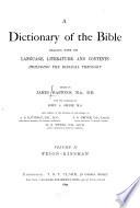 “A” Dictionary of the Bible