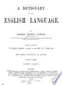 “A” Dictionary of the English Language