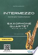 Saxophone Quartet sheet music: Intermezzo (score & parts)