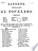 Saynete intitulado El novelero