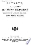 Saynete, intitulado los Novios espantados (etc.)