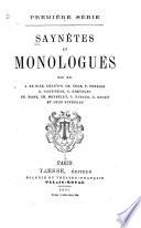 Saynètes et monologues