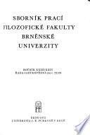 Sborník prací Filosofické fakulty Brněnské university