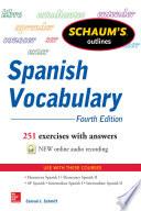 Schaum's Outline of Spanish Vocabulary, 4th Edition