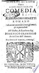 Scherno di Gioue ouero li Dei mascharati comedia di Alessandro Benetti Romano ..