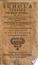 Schola Italica jam saepius renovata