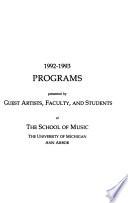 School of Music Programs