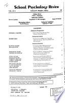 School Psychology Review