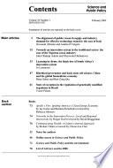 Science & Public Policy