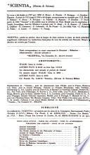 Scientia, rivista di scienza