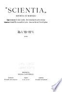 Scientia, rivista di scienza
