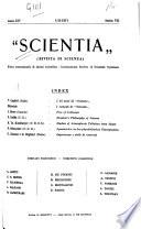 Scientia, rivista di scienza