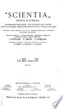Scientia, rivista di scienza