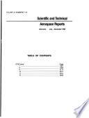 Scientific and Technical Aerospace Reports