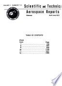 Scientific and Technical Aerospace Reports