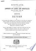 Scotland. Owners of Lands and Heritages, 17 & 18 Vict., Cap. 91. 1872-73