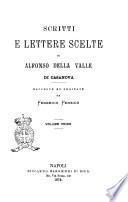 Scritti e lettere scelte di Alfonso Della Valle di Casanova