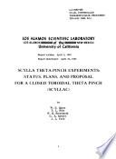 Scylla Theta-pinch Experiments