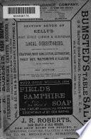Section one (-thirteen, fifteen) of Kelly's Post office London and suburban local directories