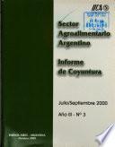 Sector Agroalimentario Argentino Informe de Coyuntura