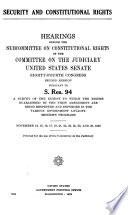 Security and Constitutional Rights