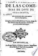 Segunda parte de las comedias de Lope de Vega Carpio...
