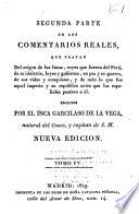 Segunda parte de los comentarios reales