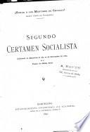 Segundo Certamen socialista, celebrado en ... 1889