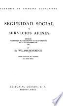 Seguridad social y servicios afines