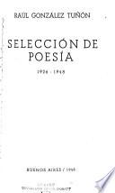 Selección de poesía, 1926-1948