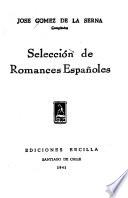Selección de romances españoles