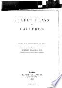 Select Plays of Calderon