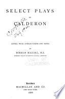 Select plays of Calderon
