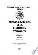Semanario judicial de la Federación y su gaceta