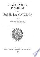 Semblanza espiritual de Isabel la Católica
