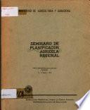 Semicario de Planificacion Agricola Regional