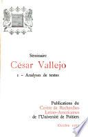 Séminaire César Vallejo: Bernu, M., et al. Analyses de textes
