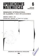 Seminario Internacional de Algebra y sus Aplicaciones