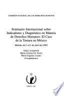 Seminario Internacional sobre Indicadores y Diagnóstico en Materia de Derechos Humanos