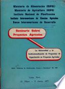 Seminario Sobre Proyectos Agricolas