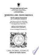 Semiotica del testo mistico