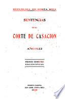 Sentencias de la Corte de Casación