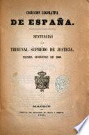 Sentencias del Tribunal supremo de justicia