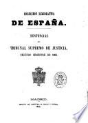 Sentencias del Tribunal supremo de justicia