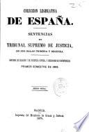 Sentencias del Tribunal Supremo de Justicia