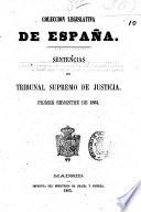 Sentencias del Tribunal Supremo de Justicia